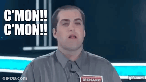 Man In Shirt And Tie Making Funny Face C Mon GIF