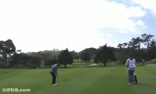 Man In Shirt Saying Ain Playing Golf GIF