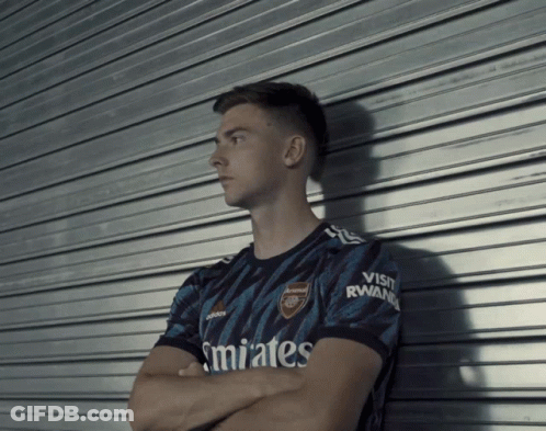 Man In Shirt Saying Emirates GIF