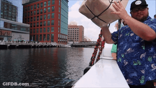Man In Shirt Saying Hawaii GIF