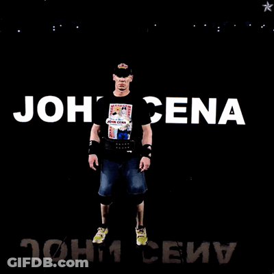 Man In Shirt Saying John Cena GIF