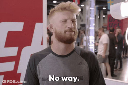 Man In Shirt Saying No Way GIF
