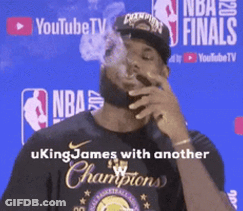 Man In Shirt Saying Ukingjames With Another Champions GIF