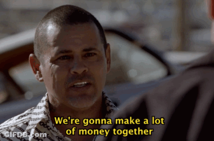 Man In Shirt Saying We're Gonna Make A Lot Of Money Together GIF