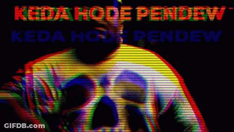 Man In Skull Shirt Saying Keda Hode Pendew GIF