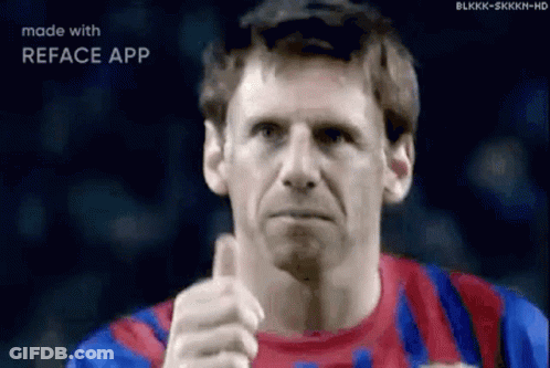 Man In Soccer Jersey Giving Thumbs Up GIF