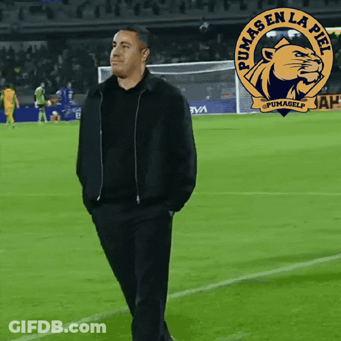 Man In Soccer Jersey Standing On Field GIF