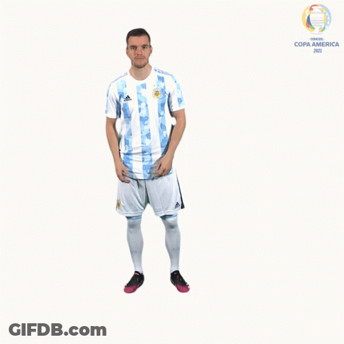Man In Soccer Uniform Arms Crossed Copa America GIF
