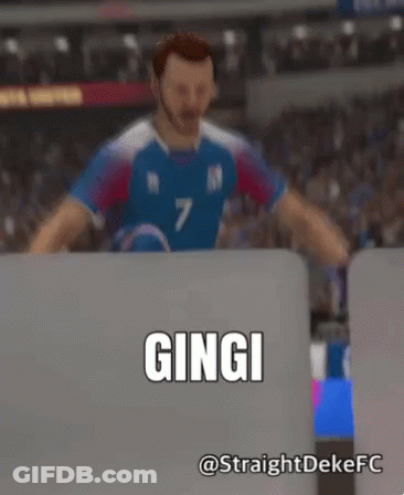 Man In Soccer Uniform Number 7 GIF