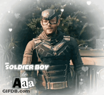 Man In Soldier Boy Costume GIF