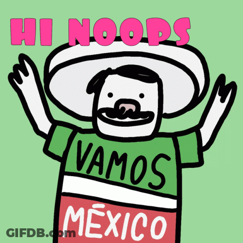 Man In Sombrero And Hi Noods Shirt GIF