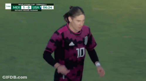 Man In Sombrero And Number 10 Jersey GIF