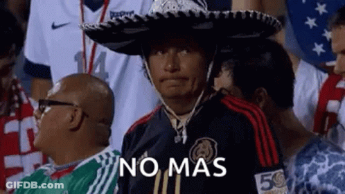 Man In Sombrero And Soccer Jersey In Stands GIF