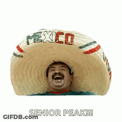 Man In Sombrero Saying Mexico Laughing GIF