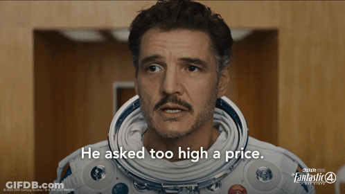 Man In Space Suit He Asked Too High A Price GIF
