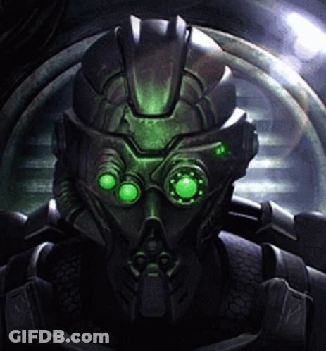 Man In Space Suit Looking At Camera GIF