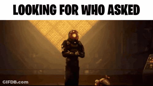 Man In Space Suit Looking For Who Asked GIF