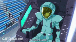 Man In Space Suit Talking In Cockpit GIF