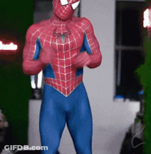 Man In Spider-Man Costume Dancing GIF