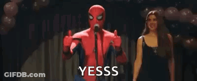 Man In Spider-Man Costume Giving Thumbs Up GIF
