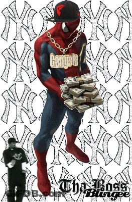 Man In Spiderman Costume Holding Money GIF