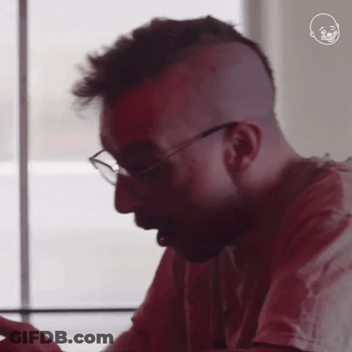 Man In Spiked Hair That Is So Neat GIF