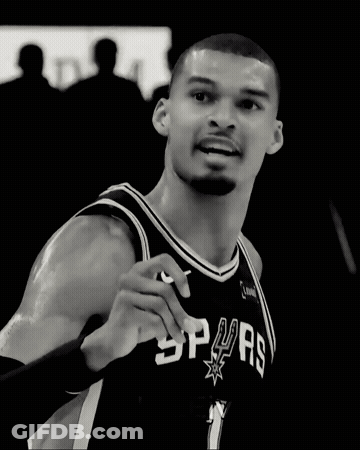 Man In Spurs Jersey Pointing GIF