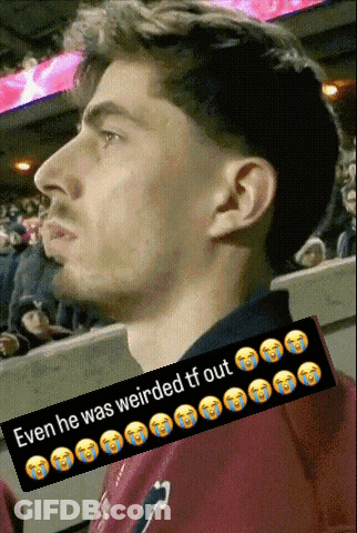 Man In Stadium Even He Was Weirded TF Out GIF