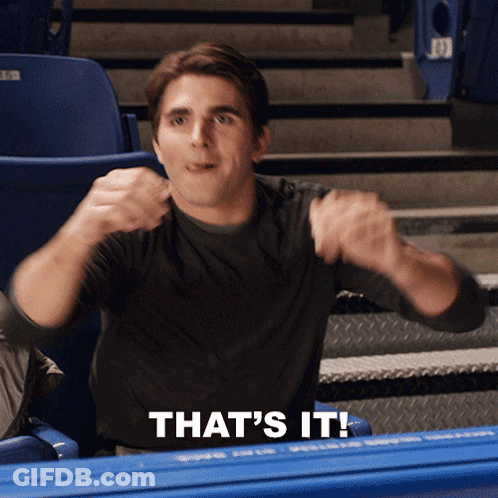 Man In Stadium Saying That's It GIF