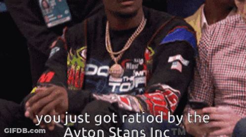 Man In Stadium You Just Got Ratiod By Avton Stans Inc GIF