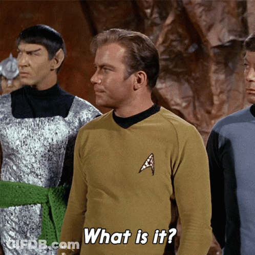 Man In Star Trek Uniform Asking What Is It GIF