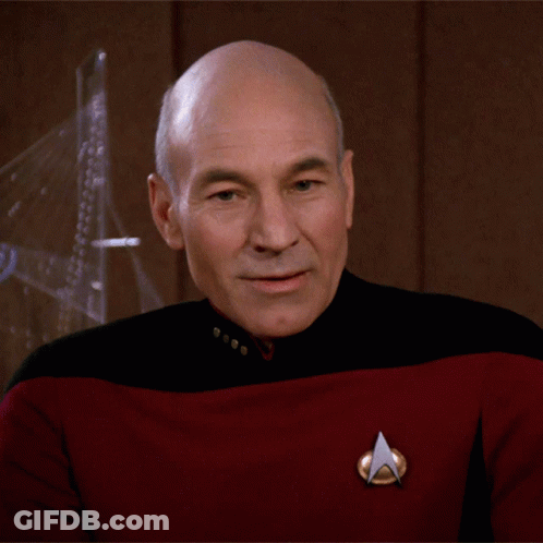 Man In Star Trek Uniform Saying Yes I Do GIF