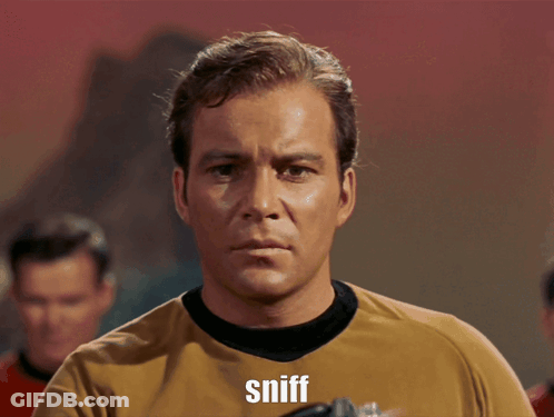 Man In Star Trek Uniform Surprised GIF