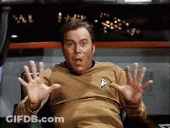 Man In Star Trek Uniform Surprised GIF
