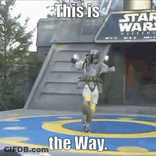 Man In Star Wars Costume Dancing GIF