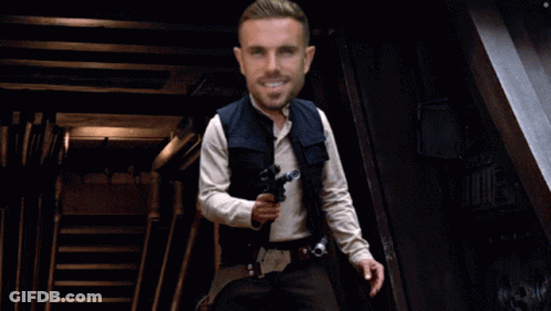 Man In Star Wars Outfit Holding Gun GIF