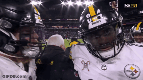 Man In Steelers Helmet GIF