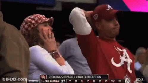 Man In Sterling Shepard 3 Yard To Reception Shirt Watching Game GIF