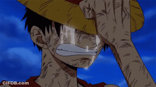 Man In Straw Hat Crying GIF