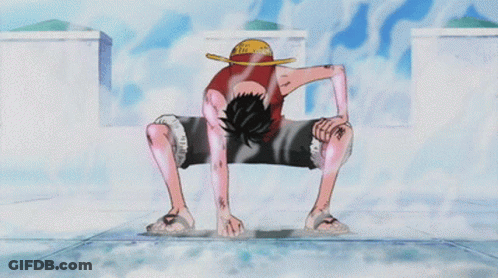 Man In Straw Hat Kneeling With Arms Outstretched GIF