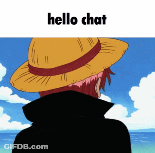 Man In Straw Hat Saying Hello Chat GIF