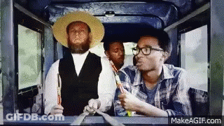 Man In Straw Hat Talking In Car GIF