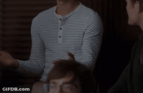 Man In Striped Shirt GIF