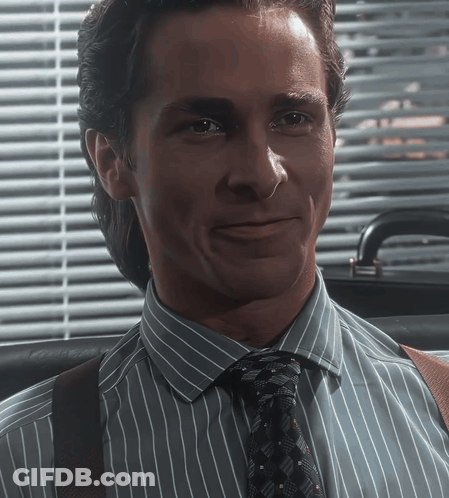 Man In Striped Shirt And Tie Smiling At Window GIF
