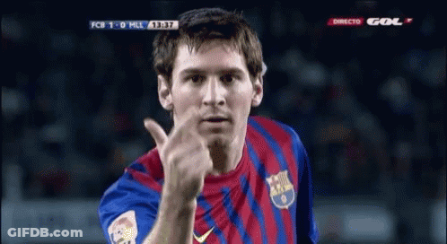 Man In Striped Shirt Giving Middle Finger At Soccer Game GIF