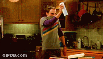 Man In Striped Shirt Holding Napkin GIF