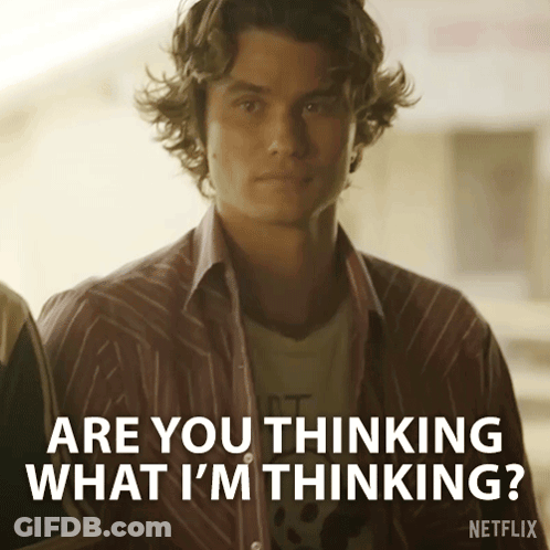 Man In Striped Shirt Saying Are You Thinking What I'm Thinking Netflix GIF