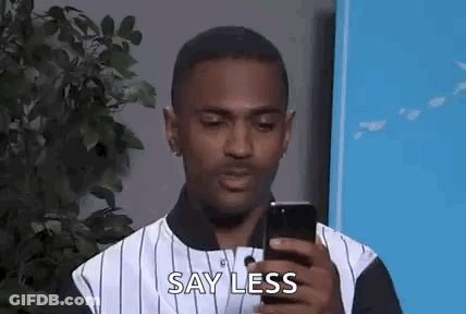 Man In Striped Shirt Saying Say Less GIF