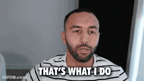 Man In Striped Shirt Says That GIF