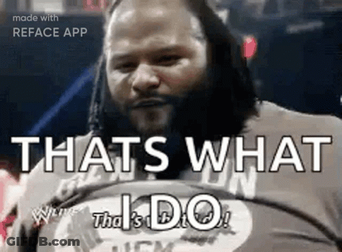 Man In Striped Shirt Says That's What I Do GIF